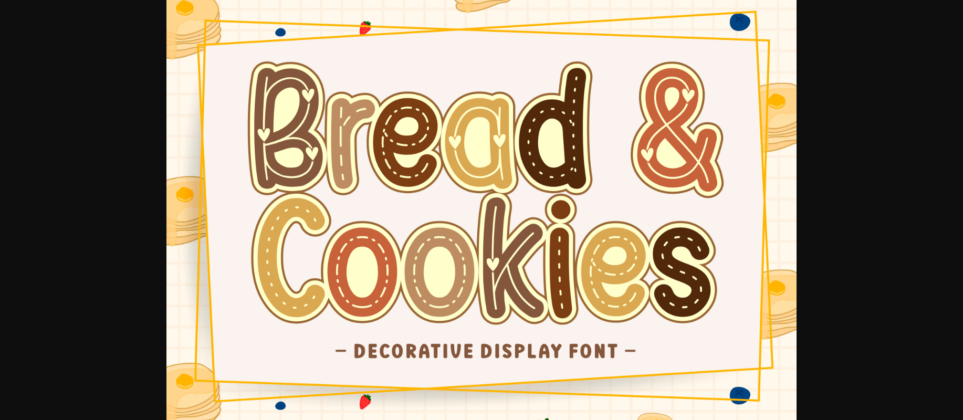 Bread & Cookies Font Poster 3