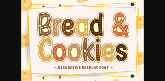 Bread & Cookies Font Poster 1