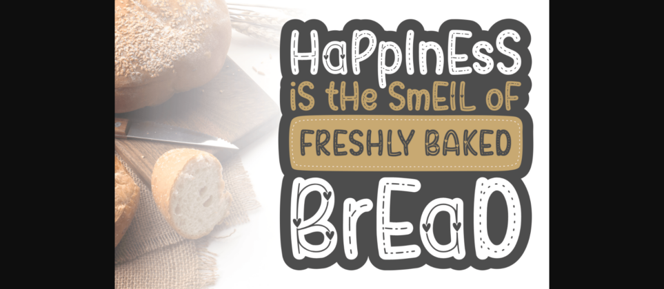 Bread & Cookies Font Poster 5