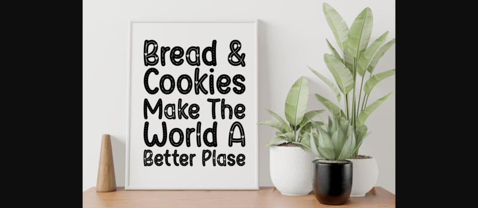 Bread & Cookies Font Poster 8