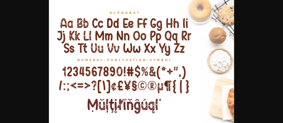Bread & Cookies Font Poster 9