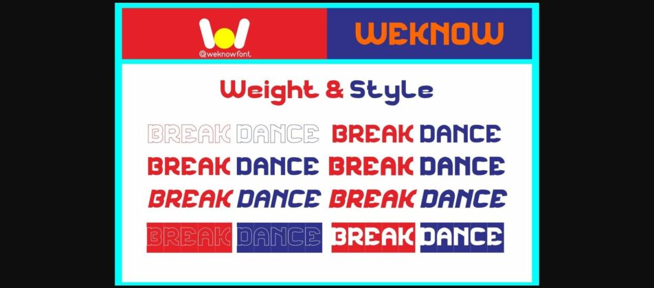 Break Dance Font Poster 8