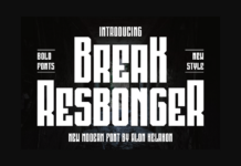 Break Resbonger Font Poster 1