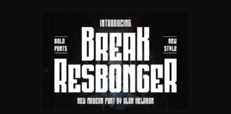 Break Resbonger Font Poster 1