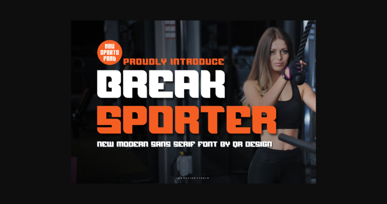 Break Sporter Font Poster 3