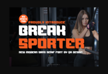 Break Sporter Font Poster 1