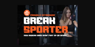 Break Sporter Font Poster 1
