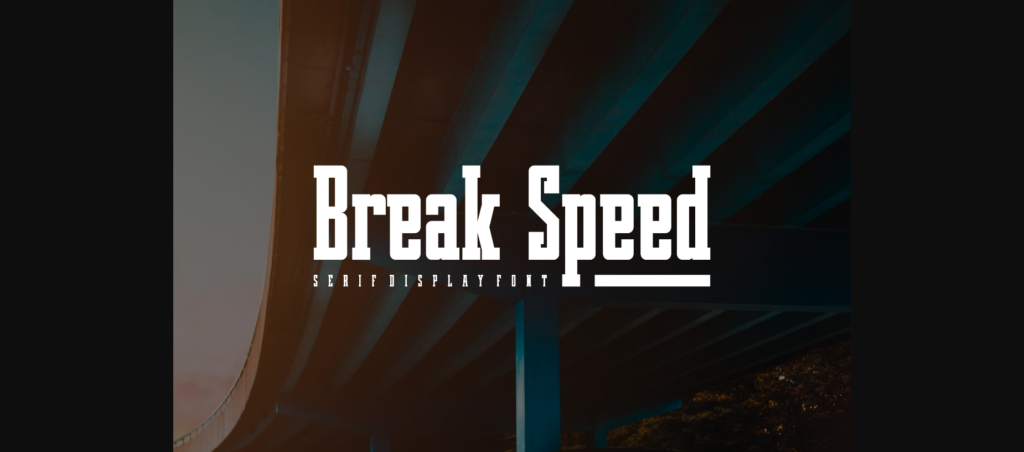 Breakspeed Font Poster 3