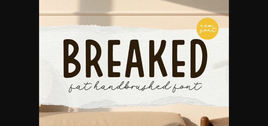 Breaked Font Poster 3