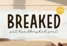 Breaked Font Poster 1