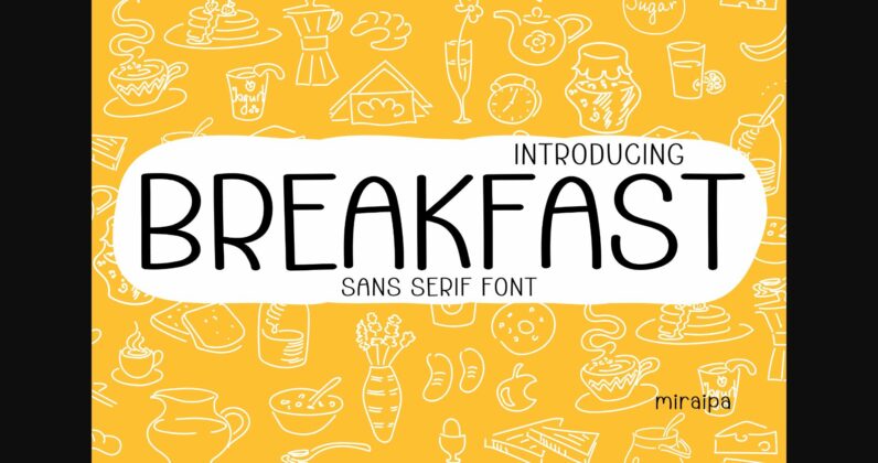 Breakfast Font Poster 3