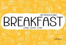 Breakfast Font Breakfast Font Poster 1