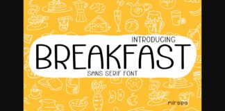 Breakfast Font Poster 1