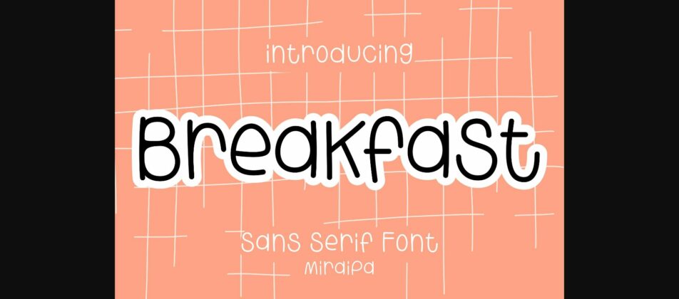 Breakfast Font Poster 3