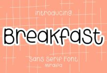 Breakfast Font Poster 1