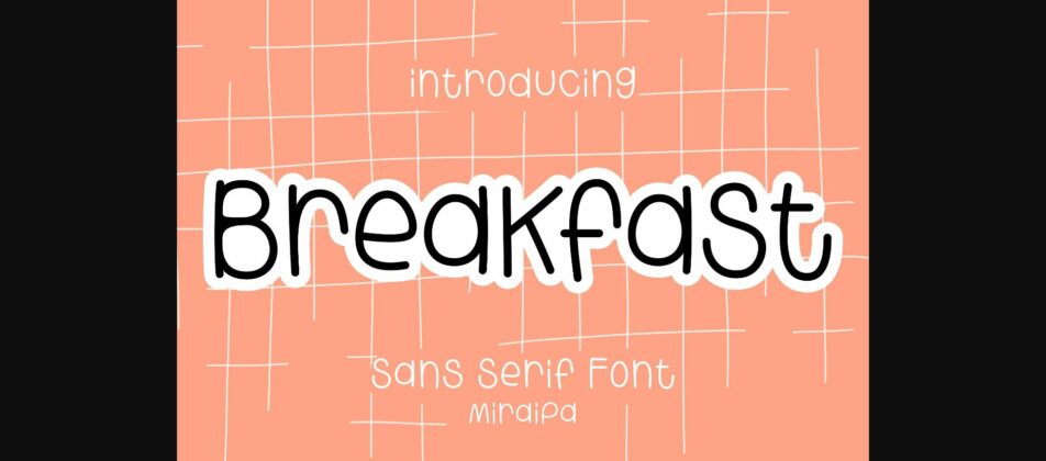 Breakfast Font Poster 1