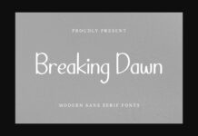 Breaking Dawn Font Poster 1