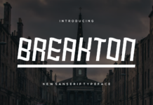 Breakton Font Poster 1