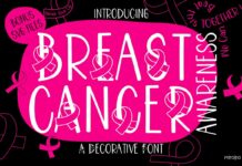 Breast Cancer Awareness Font Poster 1