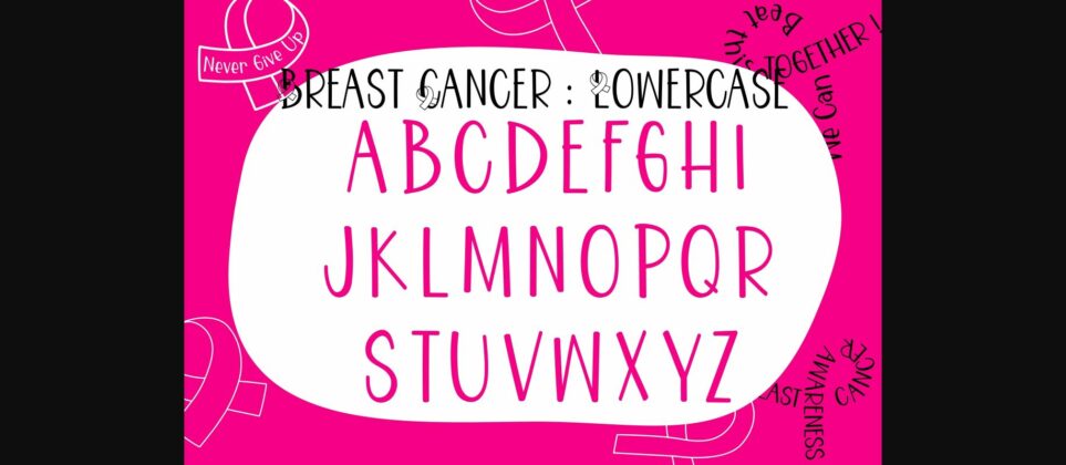 Breast Cancer Awareness Font Poster 6