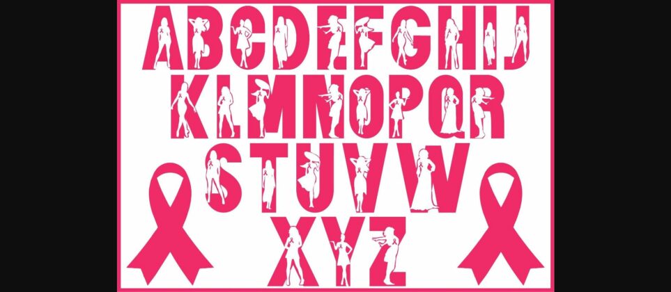 Breast Cancer Font Poster 4