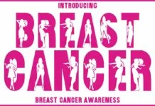 Breast Cancer Font Breast Cancer Font Poster 1