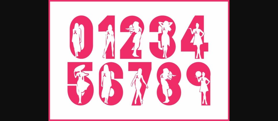 Breast Cancer Font Poster 5
