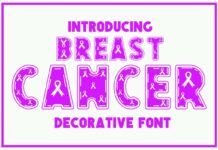 Breast Cancer Font Poster 1