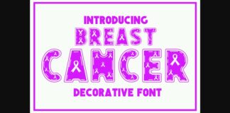 Breast Cancer Font Poster 1
