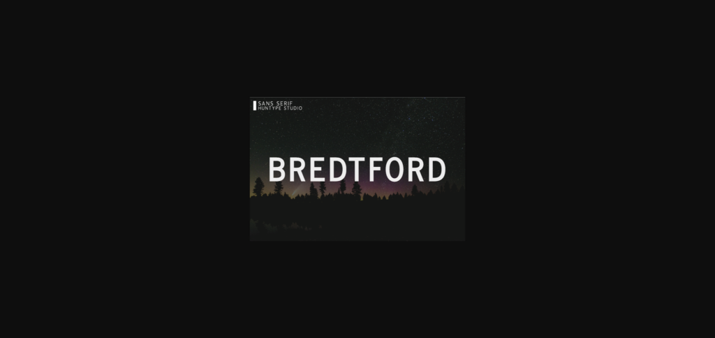 Bredtford Font Poster 3