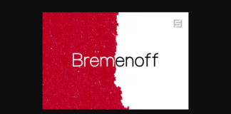Bremenoff Font Poster 1