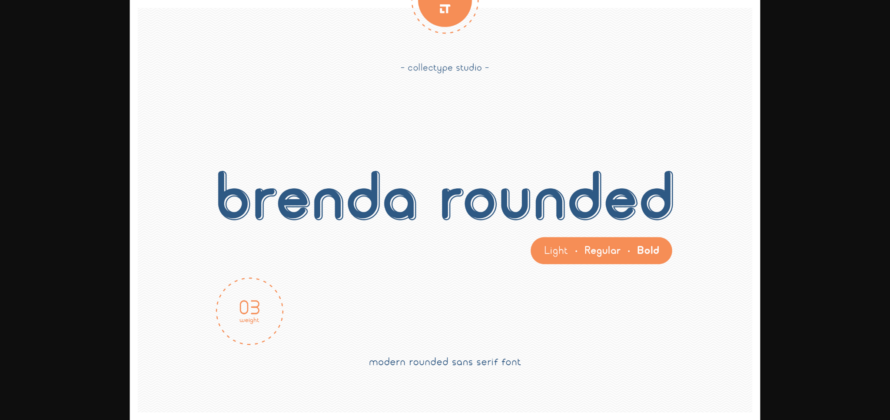 Brenda Rounded Font Poster 3