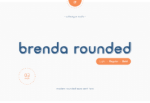 Brenda Rounded Font Poster 1