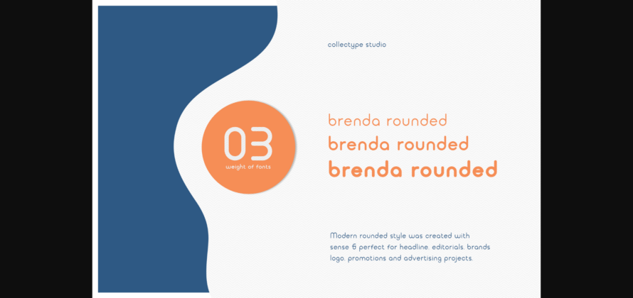 Brenda Rounded Font Poster 4
