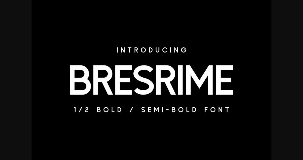 Bresrime Font Poster 3