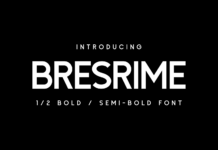 Bresrime Font Poster 1