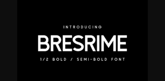 Bresrime Font Poster 1