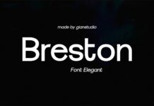 Breston Font Poster 1