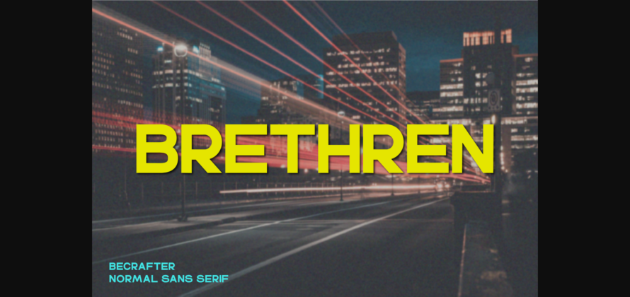 Brethren Font Poster 3