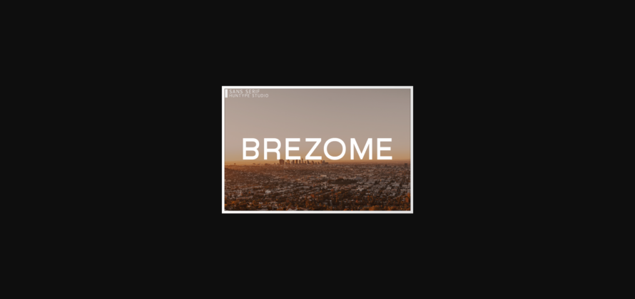 Brezome Font Poster 3