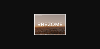 Brezome Font Poster 1