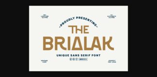 Brialak Font Poster 1
