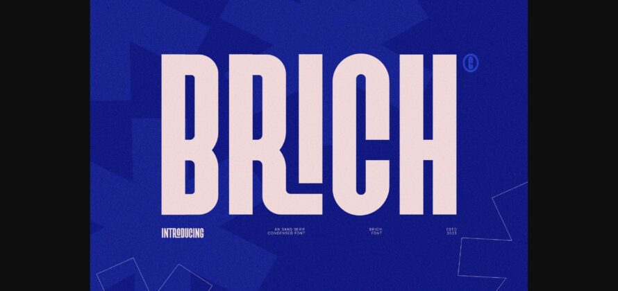 Brich Font Poster 3