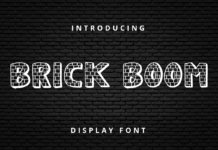 Brick Boom Font Poster 1