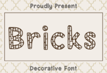 Bricks Font Poster 1