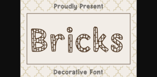 Bricks Font Poster 1