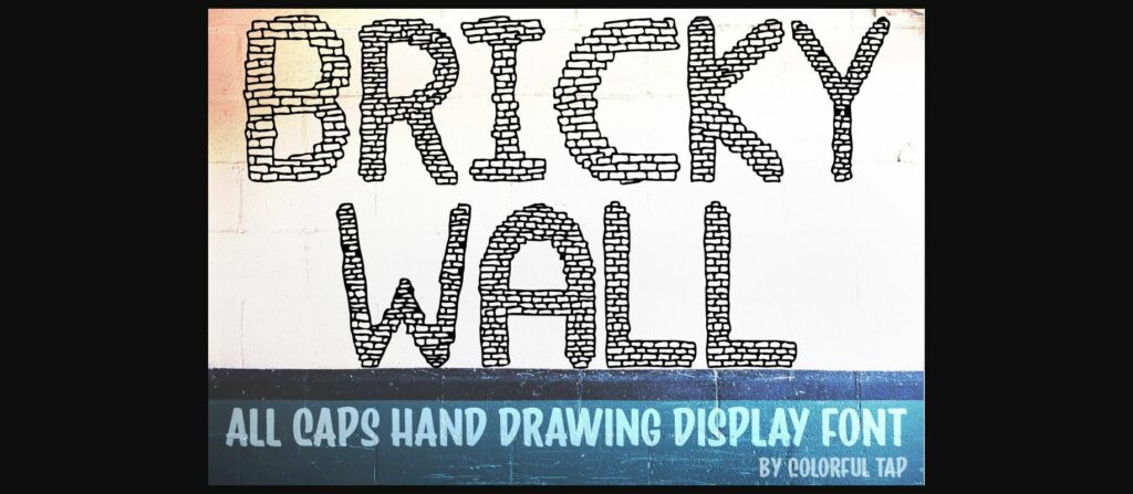 Bricky Wall Font Poster 3