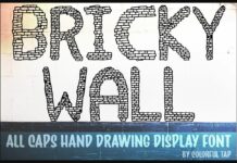 Bricky Wall Font Poster 1