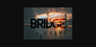 Bridge Font Poster 1