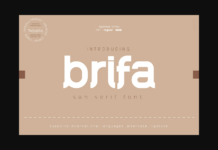 Brifa Font Poster 1